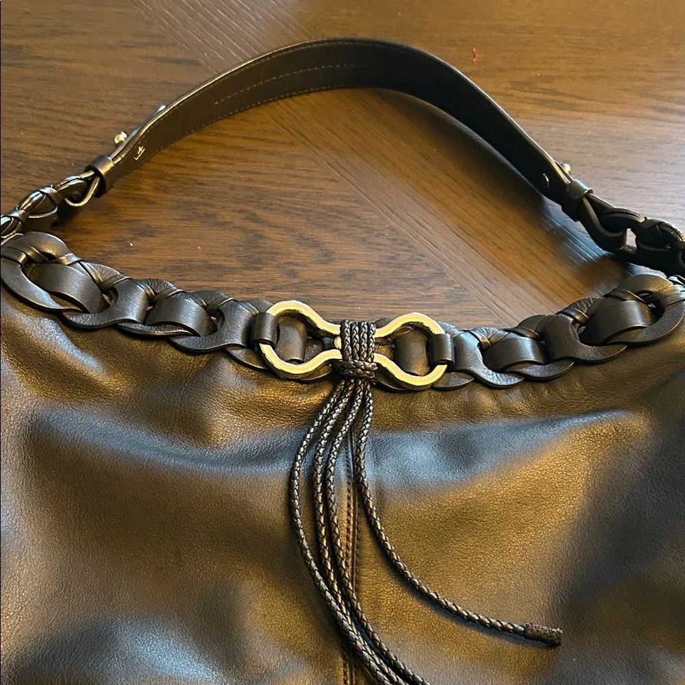 Cole Hann Black Leather Shoulder Bag NWOT